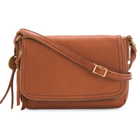 margot Bags Margot New Yorkbrown Preston Leather Crossbody Bag